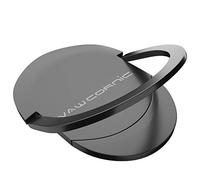 VAWcornic Cell Phone Ring Holder Phone Grip, 360 X 180 Degree Rotation Ultra Thin Finger Ring Kickstand for Magnetic Car Mount Compatible with Cellphone, Tablet, Kindle, Switch and More - Dark Grey