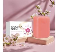 Vawolecy Sakura Soap for Face and Body， Daily Skincare with Cherry Blossom, Cleaing, Softening, Evening Skin