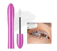 Vawolecy Volume Color Mascara, Lengthening, Curling, Waterproof, Smudge-Proof Colored Mascara for Eyelashes，Cosplay Party Stage Makeup for Women Girl（White）