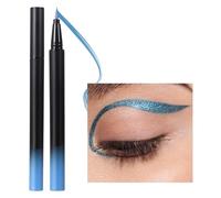Vawolecy Waterproof Glitter Liquid Eyeliner Pen | Vegan Metallic Long-Lasting Eyeliner | Highly Pigmented, Smudge-Proof White Black Red Brown Purple Colorful Eye Makeup