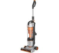Vax Air Stretch Upright Vacuum Cleaner | Over 17m Reach | Powerful, Multi-cyclonic, with No Loss of Suction | Lightweight-U85-AS-Be, Silver and Orange
