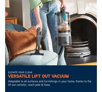 Vax LiftOut Reach Pet-Design Corded Upright Bagless Vacuum Cleaner, Lightweight, Handheld Tool Attachments for Pet Hair, Car, Upholstery, Bed, Home c