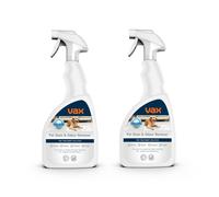 Vax Pet, Stain & Odour Remover 500ml Trigger Twin Pack Pre Treatment Carpet Cleaner Solution,Upholstery Stain Shampoo,Fragrance Free,Formulated for