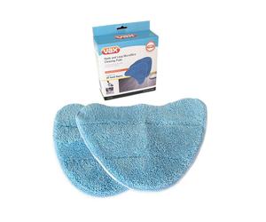 VAX Replacement Microfibre Steam Mop Pads - Pack of 2, Blue
