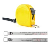 VAXATO Imperial and Metric Pi Diameter Circumference Tape Measure, 1/2-inch by 12FT/3.6M, Use for Measuring Cylindrical Objects(Pipe Tape, Tree Tape) (3.6M)