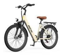 VAXEN 24" Electric Bike for Adults, 400W 25KM/H E-Bike with 36V 13Ah Battery Up to 40KM-60KM Range, Shimano 7-Speed, NFC Unlock, Commuter Electric Bicycle with Rear Rack & Mudguards, Dual Suspension