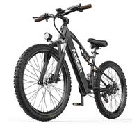 VAXEN XT90 750W Electric Bike for Adults, 25MPH E-Bike with 60-80KM Range, 48V 20Ah Removable Battery, 26" Off-Road Tyres, NFC Unlock, Shimano 7-Speed, Dual Suspension & Dual Braking