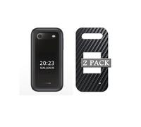 Vaxson 2-Pack Back Protector Film, compatible with Nokia 2660 Flip, Black Guard Sticker Skin [Not Front Screen Protectors ]