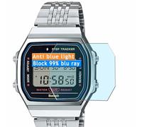 Vaxson 3-Pack Anti Blue Light Screen Protector, compatible with CASIO Collection STANDARD ABL-100 ABL-100WE, TPU Guard Film Protectors Sticker [NOT Tempered Glass]