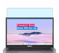 Vaxson Anti Blue Light Tempered Glass Screen Protector, compatible with ASUS Chromebook Plus CX34 CX3402 CX3402CBA 14" Laptop Visible Area, 9H Film Protectors Guard