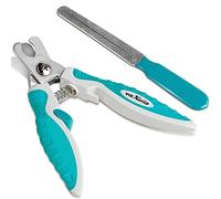 vaxuia Professional Dog Nail Clippers For Small Medium Large Dog Breeds-With Quick Safety Guard to Avoid Overcutting-Unique 45 ° Tip Blades- Nail File Included