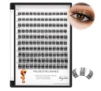 VAYATOR Eyelash Set Mixed Set False Eyelashes Bond and Seal Kit Various Styles to Choose From 8-20mm Mix D Curl/DD Curl Makeup Cluster Eyelashes Individual Extension (WM009