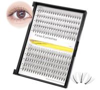 →VAYATOR False Eyelashes Kit/Eyelashes Cluster,7D/10D/20D/30D/40D/50D 200pcs D Curl 8-20mm Mixed Packaging Individual Eyelashes Extension Makeup Tools Easy Grafting (7D-10-12mm Mixed)