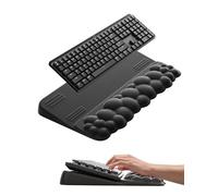 VAYDEER Ergonomic Keyboard Wrist Rest Support - 2-in-1 Cloud Keyboard Riser & Soft Memory Foam Support Pad for Typing, Wrist Pain Relief,for Office, Home or Gaming Setup-Black