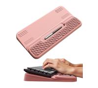 VAYDEER Ergonomic Keyboard Wrist Rest with Stand, 16.9 * 9.8, Pink Edition 2-in-1 Memory Foam Keyboard Riser & Wrist Support | Dual Tilt Angles | Non-Slip Silicone Base