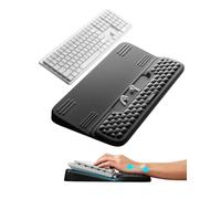 VAYDEER Ergonomic Keyboard Wrist Rest with Stand - 2-in-1 Keyboard Riser & Soft Memory Foam Support Pad, Dual Tilt, Non-Slip Base - Comfortable Wrist Rest for Typing & Gaming - Black