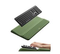 VAYDEER Ergonomic Keyboard Wrist Rest with Stand - 2-in-1 Keyboard Riser & Soft Memory Foam Support Pad for Typing, Wrist Pain Relief, Non-Slip Tray for Office, Home or Gaming Setup-Dark Green