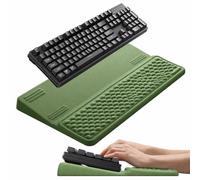 VAYDEER Ergonomic Keyboard Wrist Rest with Stand - 2-in-1 Keyboard Riser & Soft Memory Foam Support Pad for Typing, Wrist Pain Relief, Non-Slip Tray for Office, Home or Gaming Setup-XL Dark Green