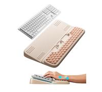 VAYDEER Pink Ergonomic Keyboard Wrist Rest & Stand - 2-in-1 Adjustable Keyboard Riser with Cloud Memory Foam Pad, Dual-Tilt (3° & 12.5°), Non-Slip Base for Gaming, Typing, Office & Home Desk