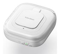 VAYDEER Ultrasonic Retainer Cleaner 48kHz Portable Dental Cleaner with UV Light, 3 Modes Quiet Cleaning Case for Aligners Dentures Jewellery Travel Use Compact White