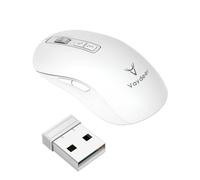 VAYDEER Undetectable Mouse Jiggler & Wireless Mouse - 90-Day Battery, 3200DPI Precision, Silent Click, Bluetooth Direct for MacBook/Windows,White