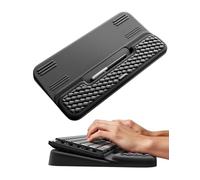 Vaydeer Wrist Rest with Keyboard Stand, 16.9 * 9.8in, Ergonomic Keyboard Riser with Soft Memory Foam Wrist Support, Desk Cushion for Office, Home and Typing, Black