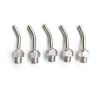 VAYEODEYU 10 Pcs Stainless Steel Coolant Nozzle Adjustable Screw-In CNC Multiple Threads 20-200mm(1/8" Diameter 9.6mm (0.38in),Tube length 200mm(7.87in))
