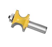 VAYEODEYU 2 Flutes Half Round Bullnose Router Bit with Bearing, Multiple Sizes(12.7MM*9.52MM)