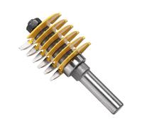 VAYEODEYU 2 Teeth Adjustable Finger Joint Router Cutter with Heat Endurance Coating, Multiple Sizes(8x47.6x4mm)