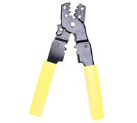 VAYEODEYU 3 in 1 Wire Stripper Crimper Cutter High Carbon Steel PVC Handle for AWG 22 16 12