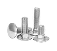 VAYEODEYU 304 Stainless Steel Carriage Bolt | M4 M5 M6 M8 M10 M12 20-45mm 10 pcs Metalworking: Construction And Home Improvement(45mm x10pcs,M12)