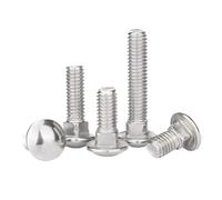 VAYEODEYU 304 Stainless Steel Carriage Bolts | M4/M5 0.7/0.8mm 5/10 pcs 10-50mm Electronics Mechanical Construction: 304 Stainless Steel(M5-5pcs,18mm)