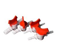 VAYEODEYU Ball Valve， 1pcs Ball Valve 4 6 8 10 12 16 25mm Hose Barb Plastic Water Switch Regulating Valve, Aquarium Garden Micro Irrigation Connector(25 25mm)