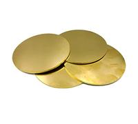 VAYEODEYU Brass Disc, H62 Brass Disc Dia 20mm - 100mm Thickness 0.8mm 1mm 1.5mm 2mm 3mm 4mm 5mm Brass Gasket Pure Copper Round Plate Brass Parts Cutting(3.0x40mm 5pcs)