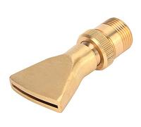 VAYEODEYU Brass Fan Fountain Nozzle, Narrow Adj Duck Bill Pond, 4 Point Inner-6 Point Outer Thread