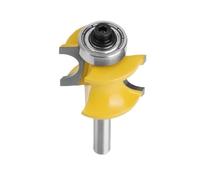 VAYEODEYU Bullnose Half Round Router Bit Two Flute Bearing Woodworking Milling Cutter Multiple Sizes(6mmx31.75mm)