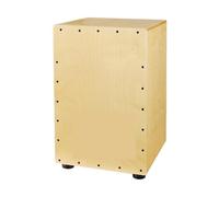 VAYEODEYU Cajon Box Drum Steel String Percussion Instrument Wood With Bag(Color 1)