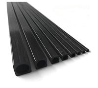 VAYEODEYU Carbon Fiber Tube, 4pcs Carbon Fiber Square Tube, Length 1000mm OD 2mm 2.5 3 4 5 6 8 10mm Outer Square Inner Circular Tube For RC Model DIY Accessories(6x6x5mm)