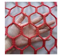 VAYEODEYU Climbing Net Playground, Rope Netting Climbing Net for Outdoor, Playground Climbing Net, 4.5cm/5mm Outdoor Balcony Safety Net, Fence Decor Mesh Garden Netting(Red,1x3m/3.3x9.8ft)
