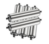 VAYEODEYU Conveyor Roller, Pack of 5 Heavy Duty Stainless Steel Conveyor Rollers 1"-2.4" Diameter 100-900mm Length(Dia 60mm(2.4"),L 400 mm(15.7"))