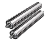 VAYEODEYU Conveyor Roller, Stainless Steel Conveyor Roller Pack Of 2 25-60mm Diameter 100-1000mm Length(Dia 25mm(1"),L 400 mm(15.7"))