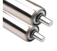 VAYEODEYU Conveyor Roller, Stainless Steel Conveyor Rollers Pack of 2 Multiple Sizes(Dia 25mm(1"),L 800 mm(31.5"))