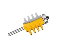 VAYEODEYU Finger Joint Glue Router Cutter Reversible Cone Tenon Carbide Milling Bit 6.35/8/12.7mm(6.35mm)