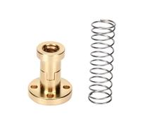 VAYEODEYU Flange Lead Screw Nut, T8 Lead Screw Flange Nut Brass Plastic Pitch 1-2mm Leads 1mm 2mm 4mm 8mm(Type B,Pitch 2mm Lead 2mm)