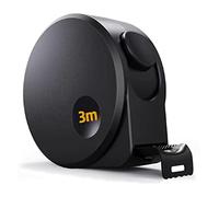 VAYEODEYU Measuring Tape， Industrial Grade Tape Measure High Precision 3m 5m Steel Tape Measure Stainless Steel Waterproof Thickened And Hardened Box Ruler(Black,3M*16mm)