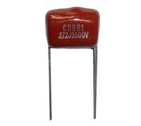 VAYEODEYU Metallized Film Capacitor, 10Pcs Or 100Pcs CBB81 Metallized Polypropylene Film Capacitor 1600V 272J 2700pF P15(100Pcs)