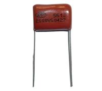 VAYEODEYU Metallized Film Capacitor, CBB81 Capacitor Red 560pF 2000V 561J P15 Polypropylene Film 10Pcs/100Pcs Pack(100Pcs)