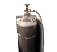 VAYEODEYU Oxygen Cylinder Rack, Oxygen Cylinder Rack Oxygen/Propane Tank Carrier Holder Fixture, Space Saving Wall-Mounted Gas Cylinder Bracket, Lightweight Steel Oxygen Rack(L25cm(9 7/8"))