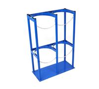 VAYEODEYU Oxygen Cylinder Rack, Oxygen Cylinder Rack Oxygen Tank Gas Cylinder Bracket, Floor Mountable Oxygen Cylinder Stand, for Storage Oxygen Tank/Propane Tank(32cm(12 5/8") x L76cm(29 7/8"))