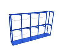 VAYEODEYU Oxygen Cylinder Rack, Oxygen Cylinder Rack Oxygen Tank Gas Cylinder Bracket, Floor Mountable Oxygen Cylinder Stand, for Storage Oxygen Tank/Propane Tank(24cm(9 1/2") x L140cm(55 1/8"))